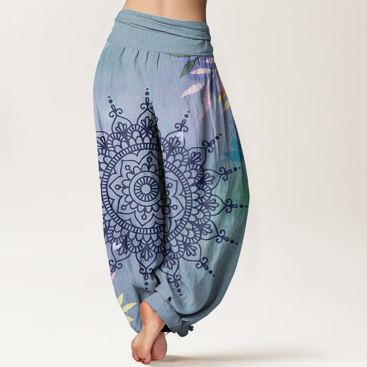 Lässige Haremshose mit Buddha Stones und Mandala-Muster für Damen - image 6