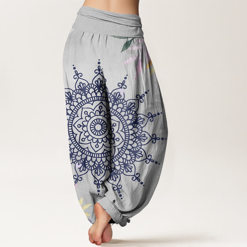 Lässige Haremshose mit Buddha Stones und Mandala-Muster für Damen - image 9