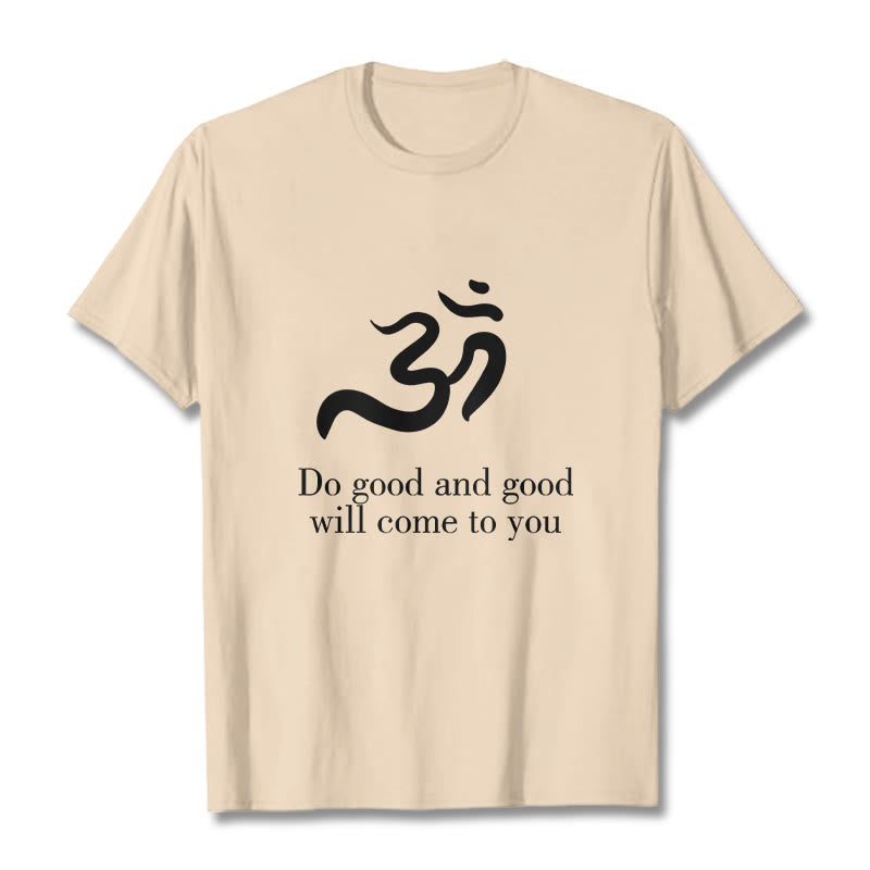 Buddha Stones Casual Om Symbol Sanskrit Spirituelles Design Baumwolle T-Shirt - Bisque - 2XL - image 9