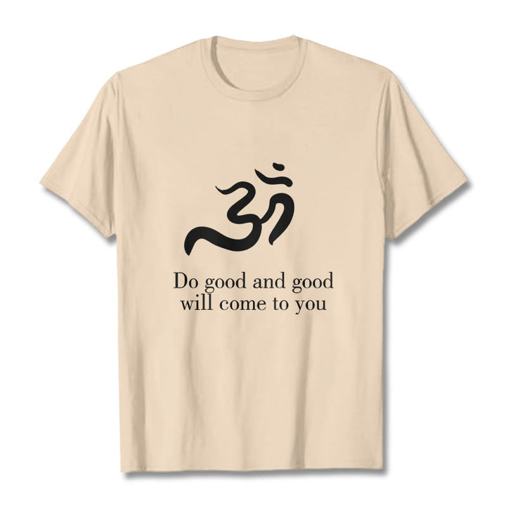 Buddha Stones Casual Om Symbol Sanskrit Spirituelles Design Baumwolle T-Shirt - Bisque - 2XL - image 9