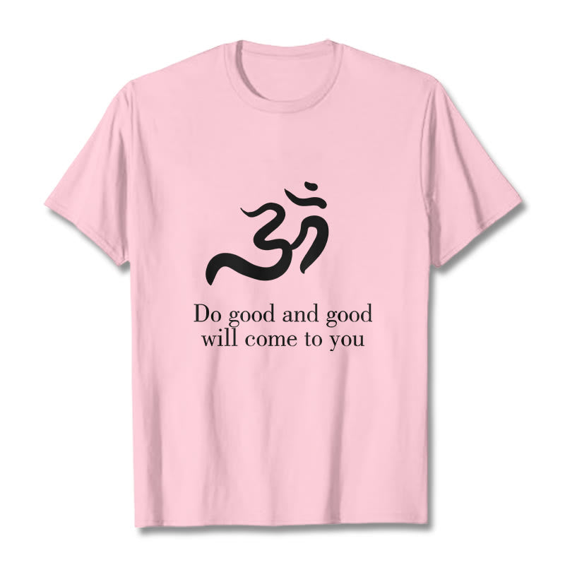 Buddha Stones Casual Om Symbol Sanskrit Spirituelles Design Baumwolle T-Shirt - Hellrosa - 2XL - image 13