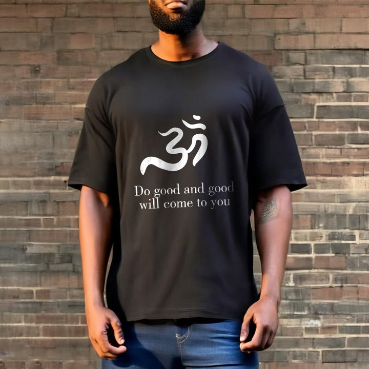 Buddha Stones Casual Om Symbol Sanskrit Spirituelles Design Baumwolle T-Shirt - image 3