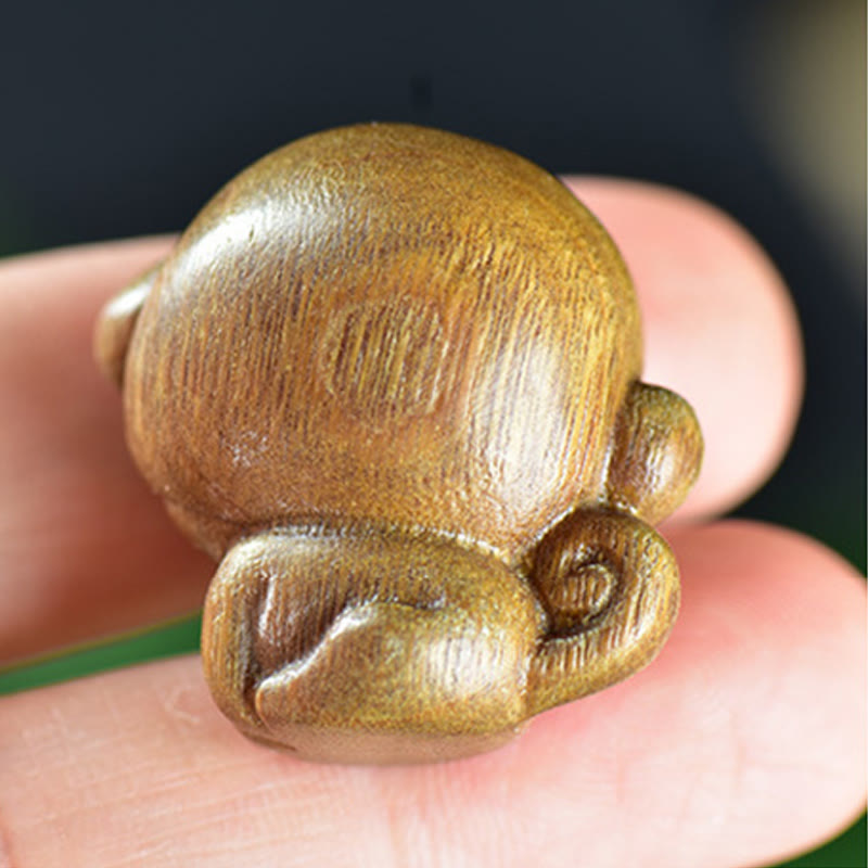 Buddha Stones, grünes Sandelholz, kleines Blatt, rotes Sandelholz, niedlicher Affe, Tiere, Friedensdekoration - image 5