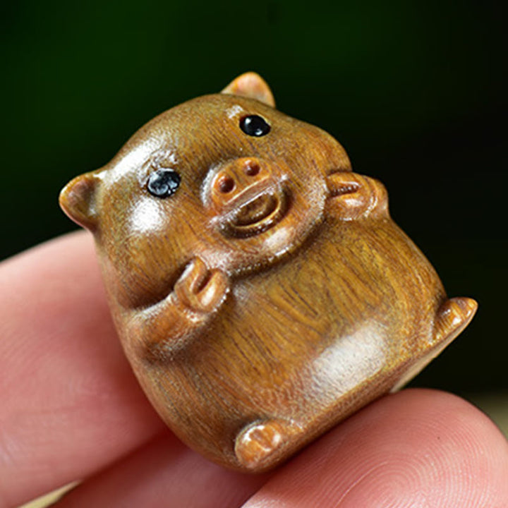 Buddha Stones, grünes Sandelholz, kleines Blatt, rotes Sandelholz, süßes Schwein, Tiere, positive Dekoration - image 3