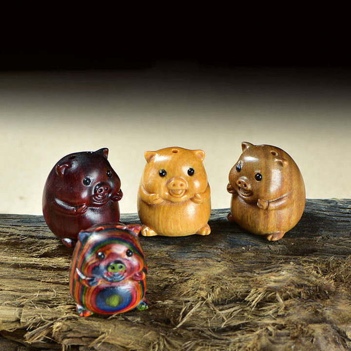 Buddha Stones, grünes Sandelholz, kleines Blatt, rotes Sandelholz, süßes Schwein, Tiere, positive Dekoration - image 0