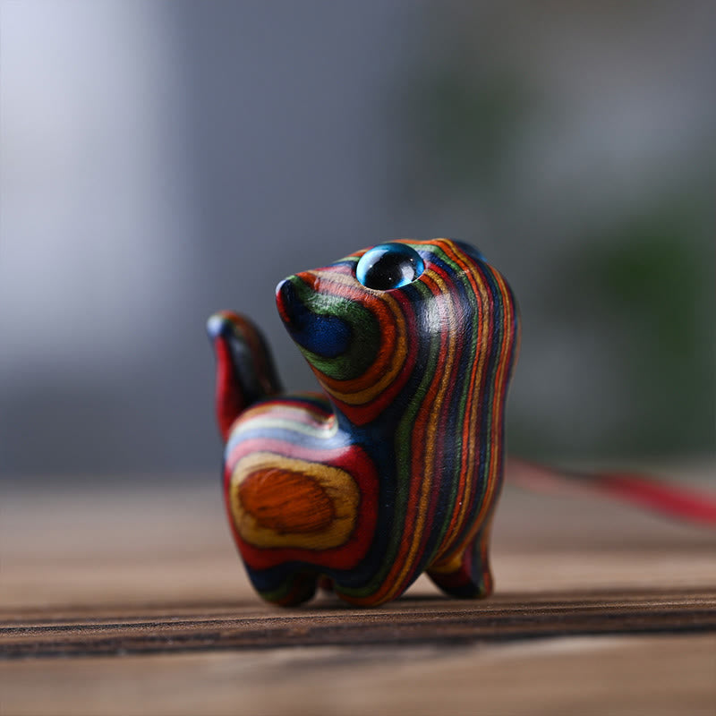 Buddha Stones, Regenbogen, Eukalyptus, süße Katze, Tiere, ruhige Dekoration - image 1