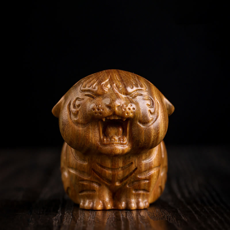 Buddha Stones, grünes Sandelholz, süße Tigertiere, positive Dekoration - Grüner Sandelholztiger (49*42*58mm) - image 1