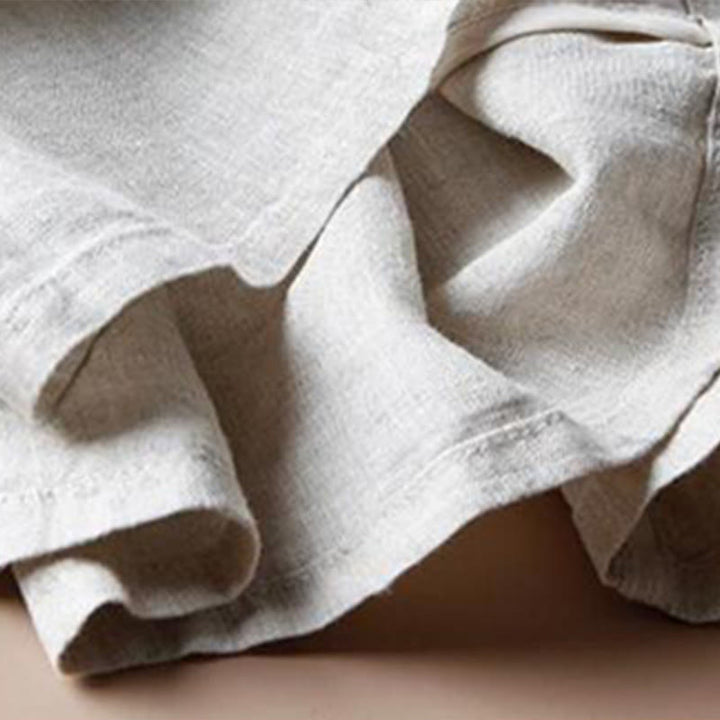 Buddha Stones Lässige Baumwollhose mit Schlitz am Saum, Damen, Länge 7–8, weites Bein, mit Taschen - image 5