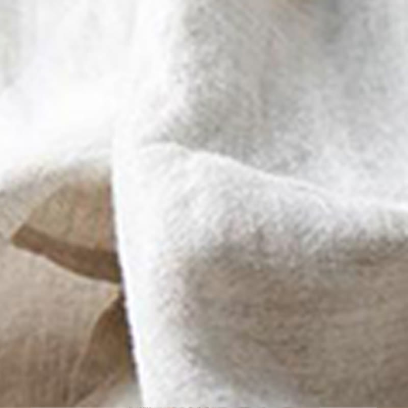 Buddha Stones Lässige Baumwollhose mit Schlitz am Saum, Damen, Länge 7–8, weites Bein, mit Taschen - image 4