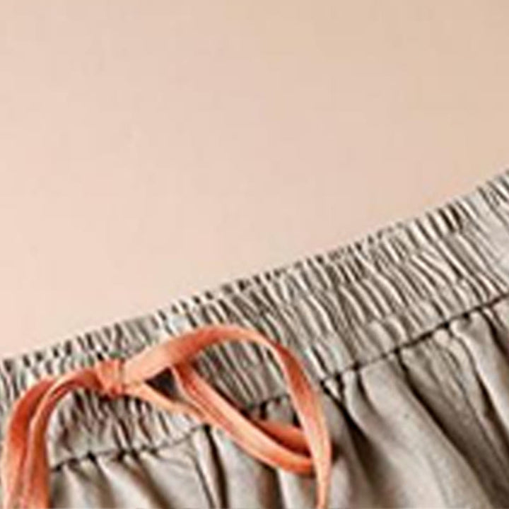 Buddha Stones Lässige Baumwollhose mit Schlitz am Saum, Damen, Länge 7–8, weites Bein, mit Taschen - image 9