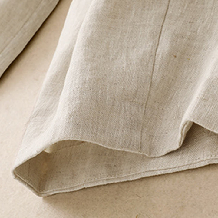 Buddha Stones Sommer-Haremshose aus Baumwolle und Leinen für Damen mit Taschen - image 13