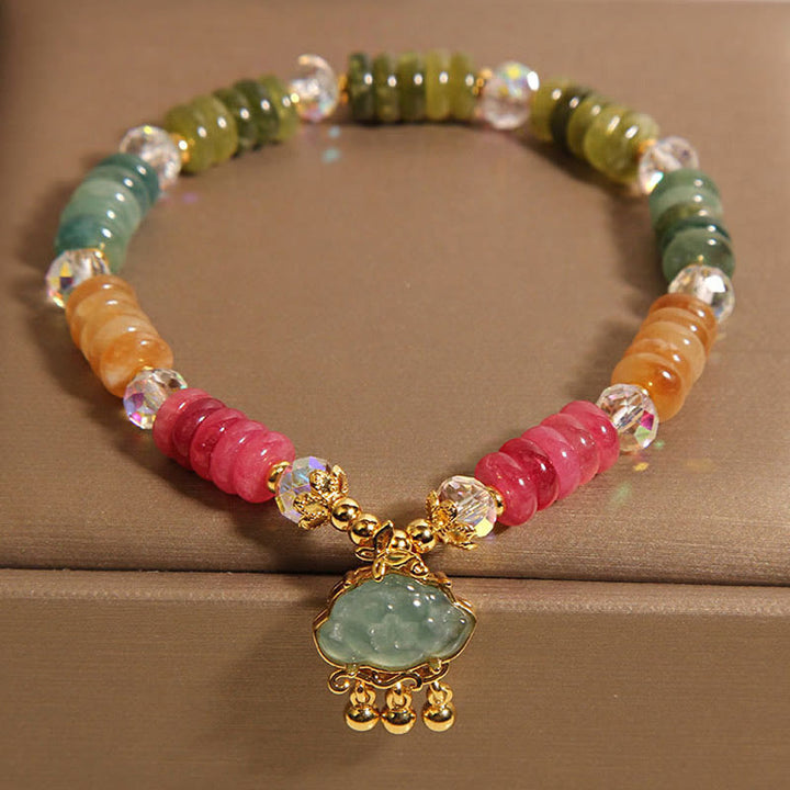 Buddha Stones, bunte Abakus-Perlen, glückverheißende Wolke, Turmalin, positives Armband - image 4