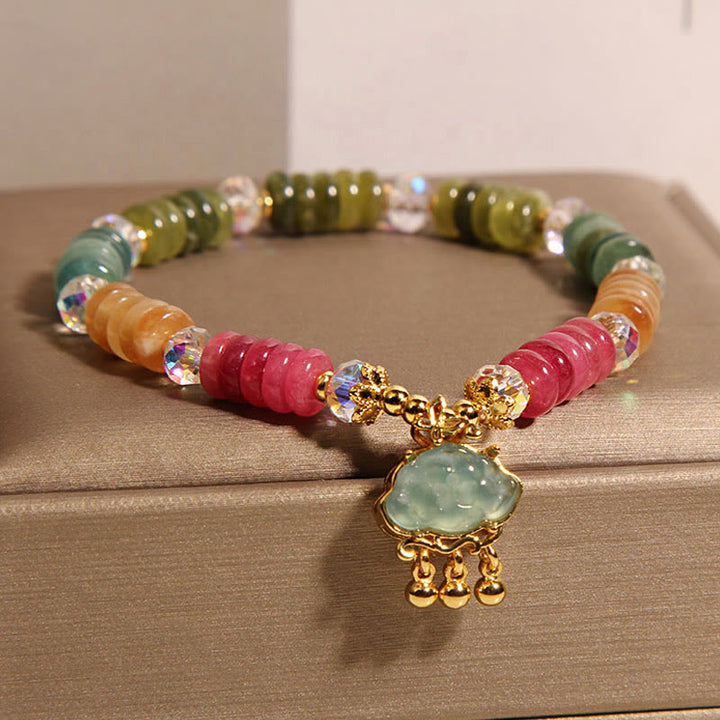 Buddha Stones, bunte Abakus-Perlen, glückverheißende Wolke, Turmalin, positives Armband - image 3