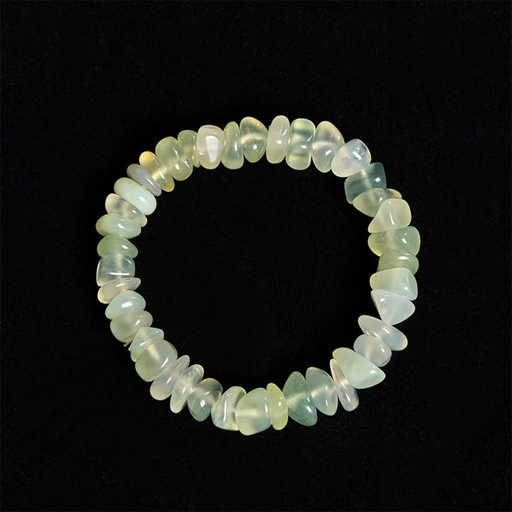 Buddha Stones Natürliches Peridot Unregelmäßige Blöcke Friedensarmband