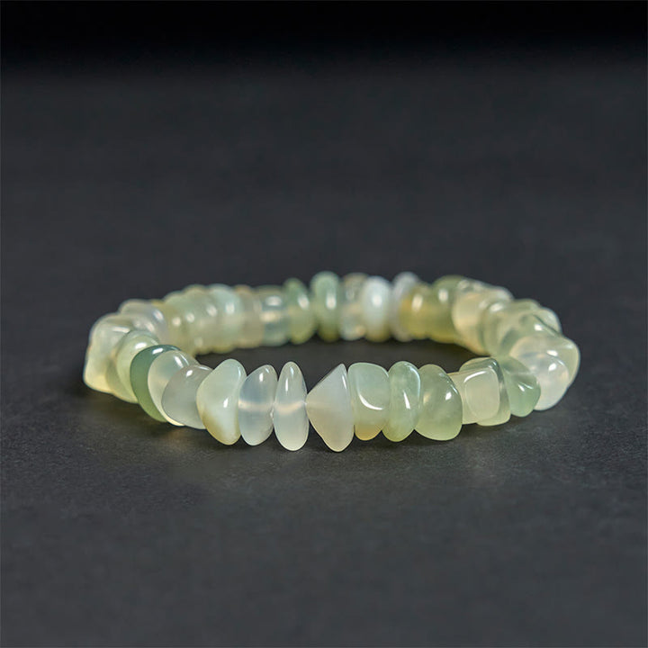 Buddha Stones Natürliches Peridot Unregelmäßige Blöcke Friedensarmband