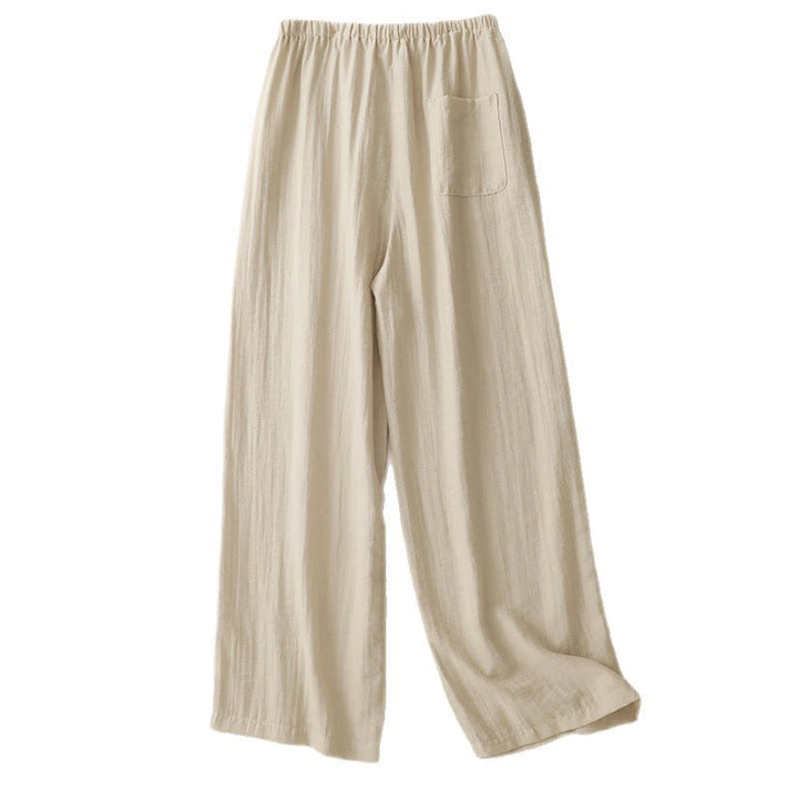 Buddha Stones Sommer-Hose mit Kordelzug und weitem Bein für Damen mit Taschen - image 15