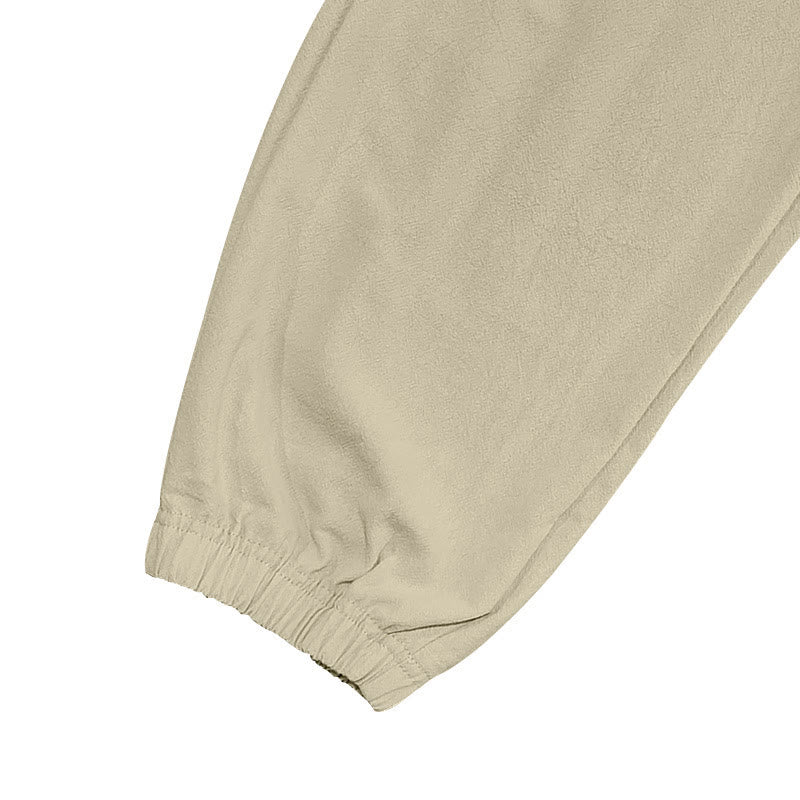 Buddha Stones Herren-Cargohose aus Leinen mit Kordelzug und Taschen - image 26