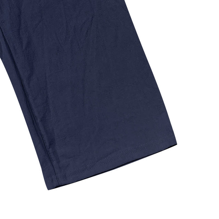 Buddha Stones Einfarbige Knöpfe Kordelzug Herren Baumwollhose mit Taschen - image 5