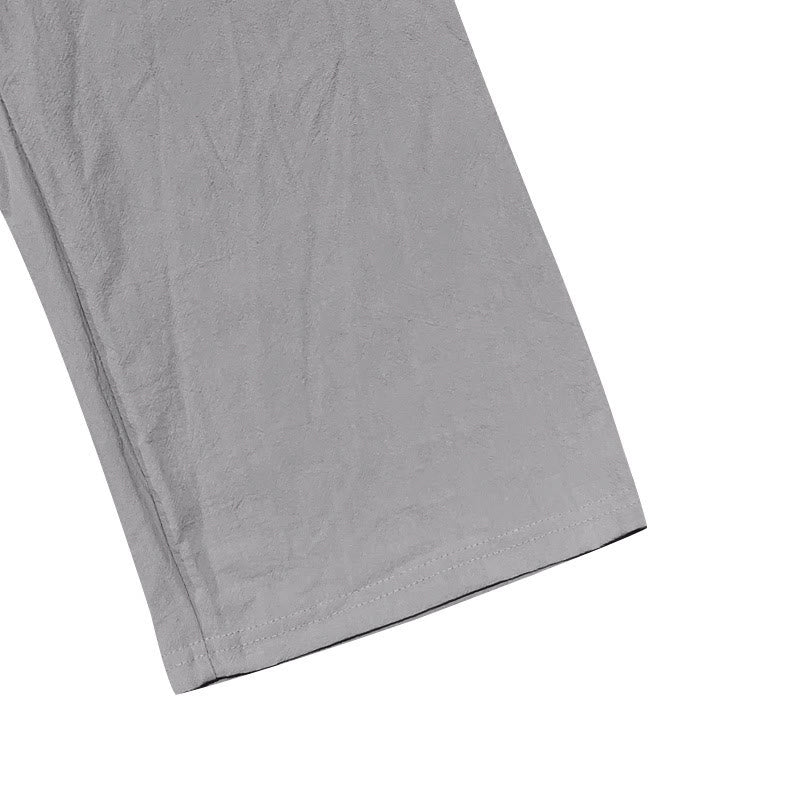 Buddha Stones Einfarbige Knöpfe Kordelzug Herren Baumwollhose mit Taschen - image 16