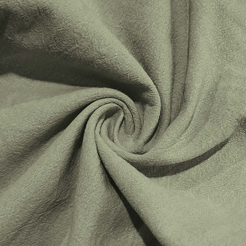 Buddha Stones Einfarbige Knöpfe Kordelzug Herren Baumwollhose mit Taschen - image 21