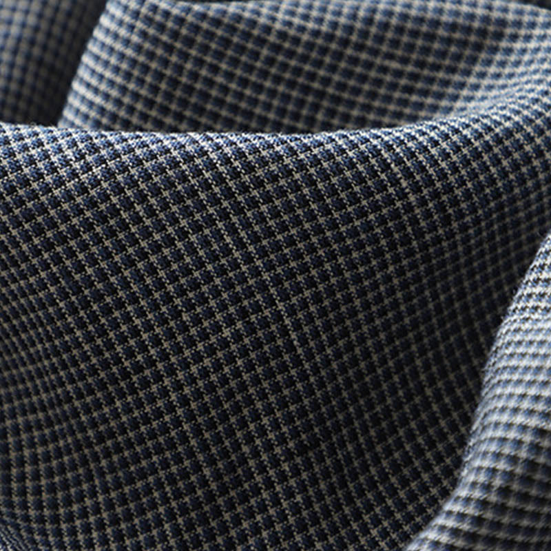 Buddha Stones Commute MidnightBlue – Geschnürtes Midikleid aus Baumwollleinen mit halblangen Ärmeln und Taschen - image 8