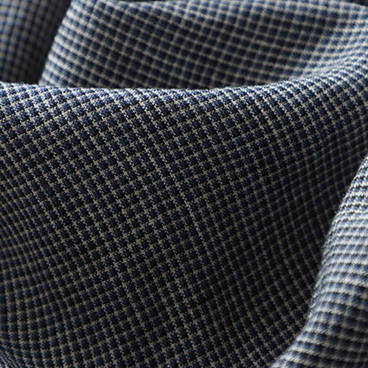 Buddha Stones Commute MidnightBlue – Geschnürtes Midikleid aus Baumwollleinen mit halblangen Ärmeln und Taschen - image 9