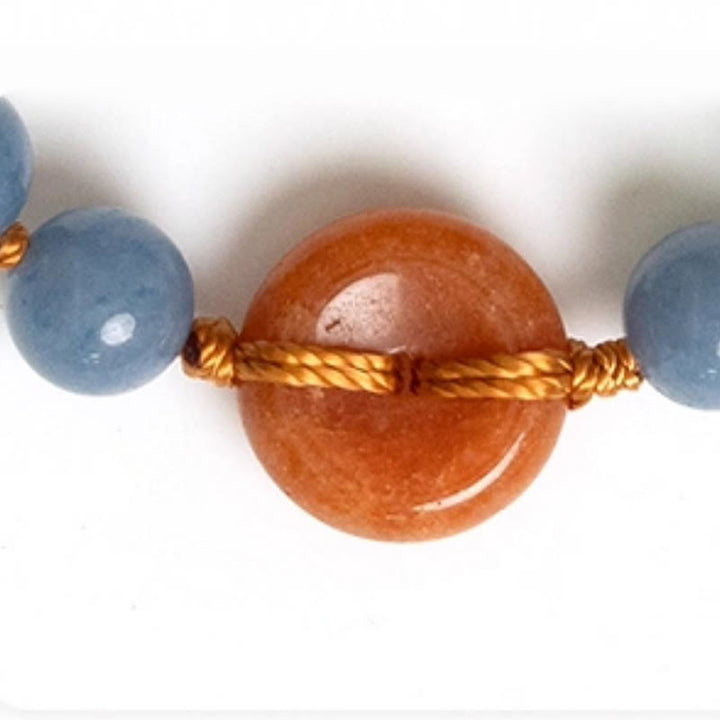 Buddha Stones Farbiges Aventurin Peace Buckle Cure Armband - image 14
