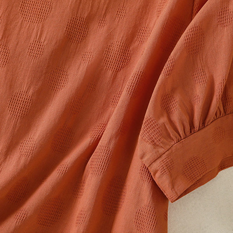 Buddha Stones 2-teiliges schlichtes Damen-Kurzarmhemd mit Haremshose und Meditationskleidungsset - image 22