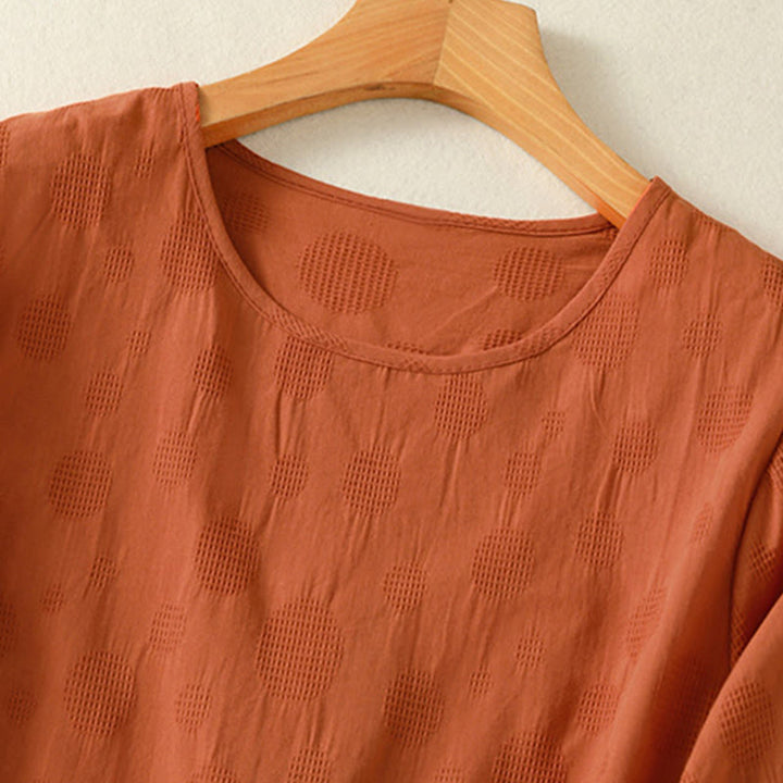 Buddha Stones 2-teiliges schlichtes Damen-Kurzarmhemd mit Haremshose und Meditationskleidungsset - image 19