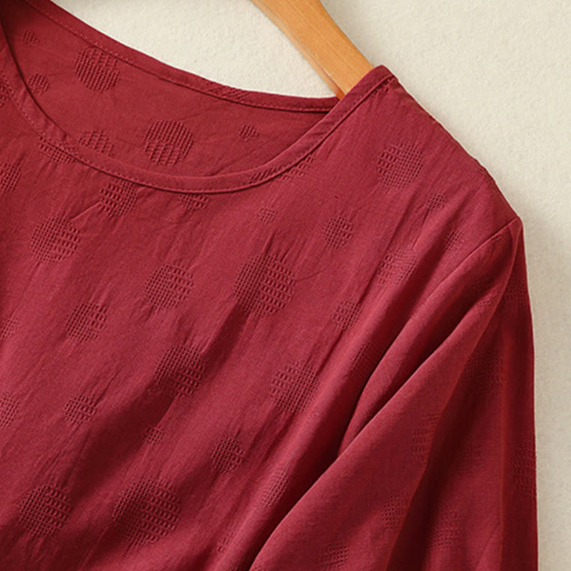 Buddha Stones 2-teiliges schlichtes Damen-Kurzarmhemd mit Haremshose und Meditationskleidungsset - image 28