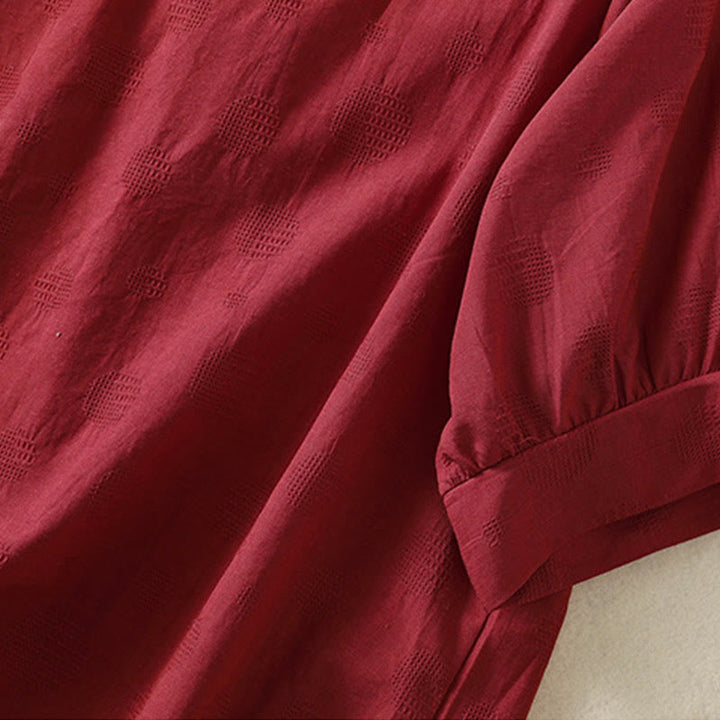 Buddha Stones 2-teiliges schlichtes Damen-Kurzarmhemd mit Haremshose und Meditationskleidungsset - image 30