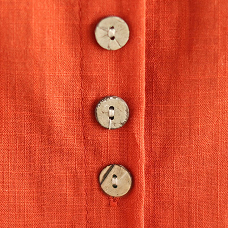 Buddha Stones 2-teiliges lässiges Damen-Set mit Stehkragen, Hemd und lockerer Hose, Meditationskleidung - image 19