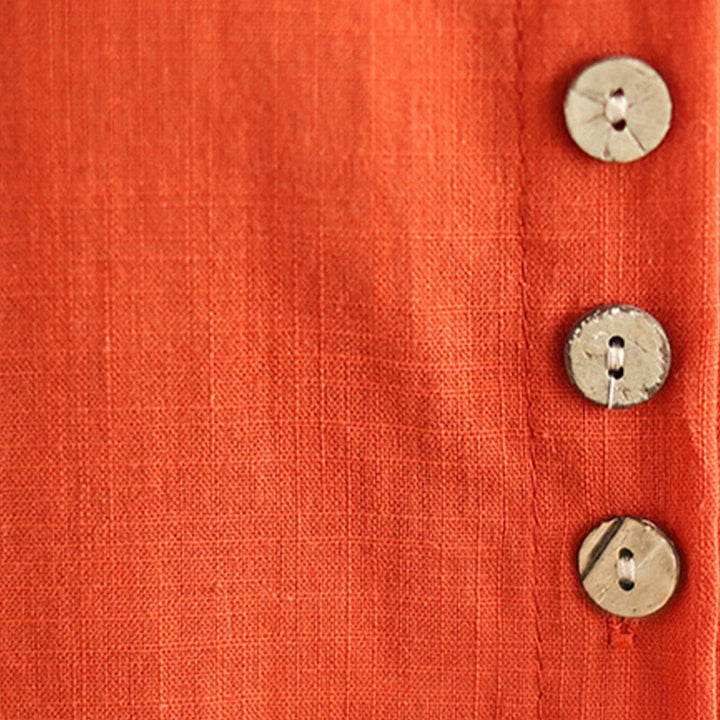 Buddha Stones 2-teiliges lässiges Damen-Set mit Stehkragen, Hemd und lockerer Hose, Meditationskleidung - image 20