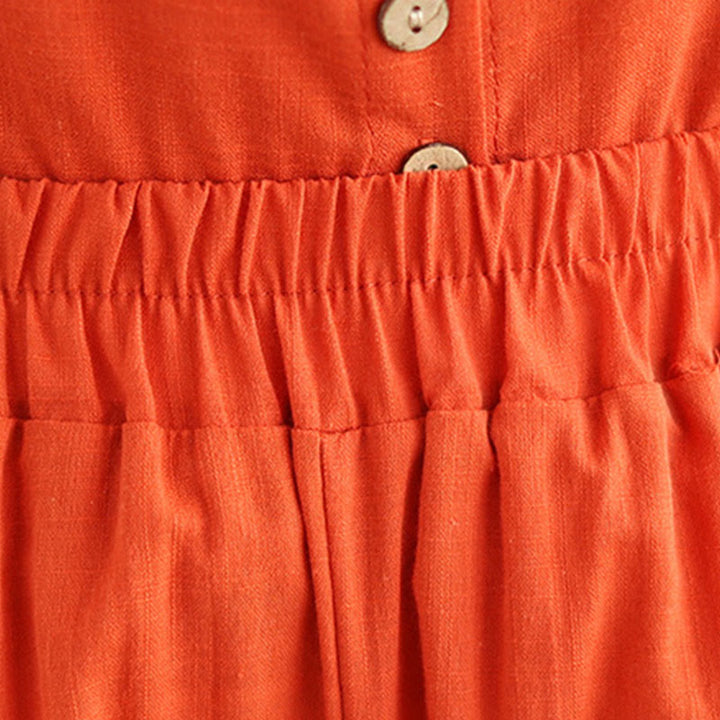 Buddha Stones 2-teiliges lässiges Damen-Set mit Stehkragen, Hemd und lockerer Hose, Meditationskleidung - image 18