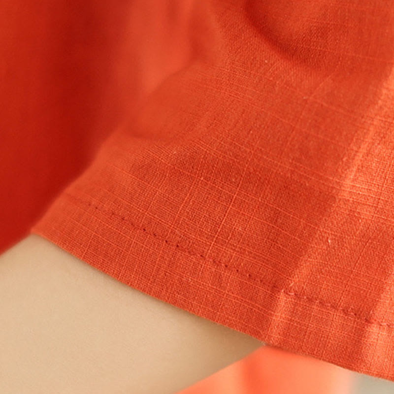 Buddha Stones 2-teiliges lässiges Damen-Set mit Stehkragen, Hemd und lockerer Hose, Meditationskleidung - image 17