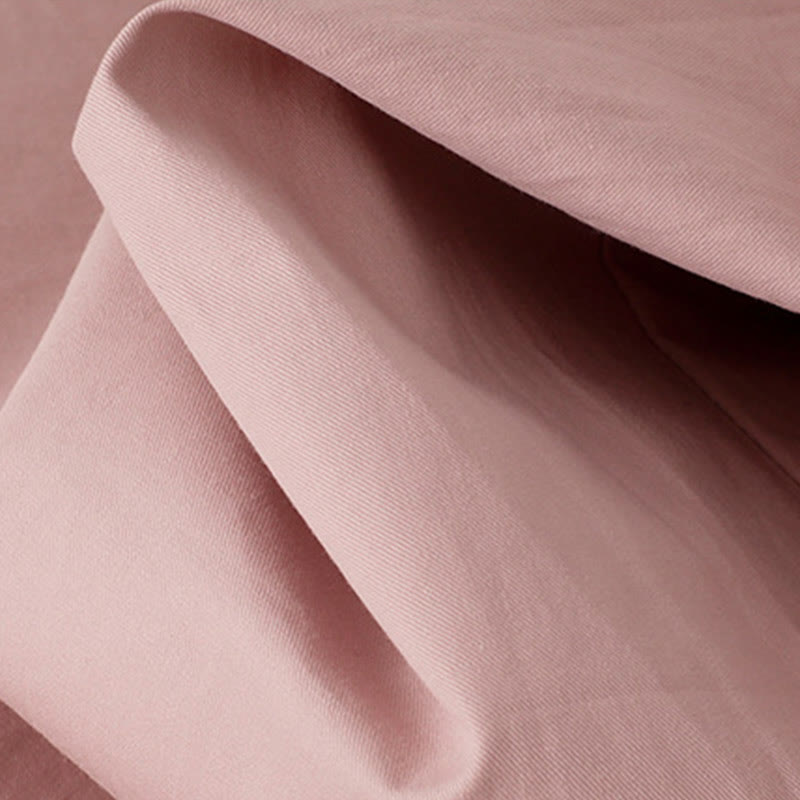 Buddha Stones Lässige, schlichte Damenhose aus Polyester mit hoher Taille, Länge 7–8, weites Bein, mit Taschen - image 8