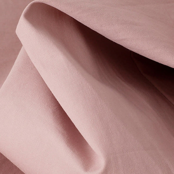 Buddha Stones Lässige, schlichte Damenhose aus Polyester mit hoher Taille, Länge 7–8, weites Bein, mit Taschen - image 8