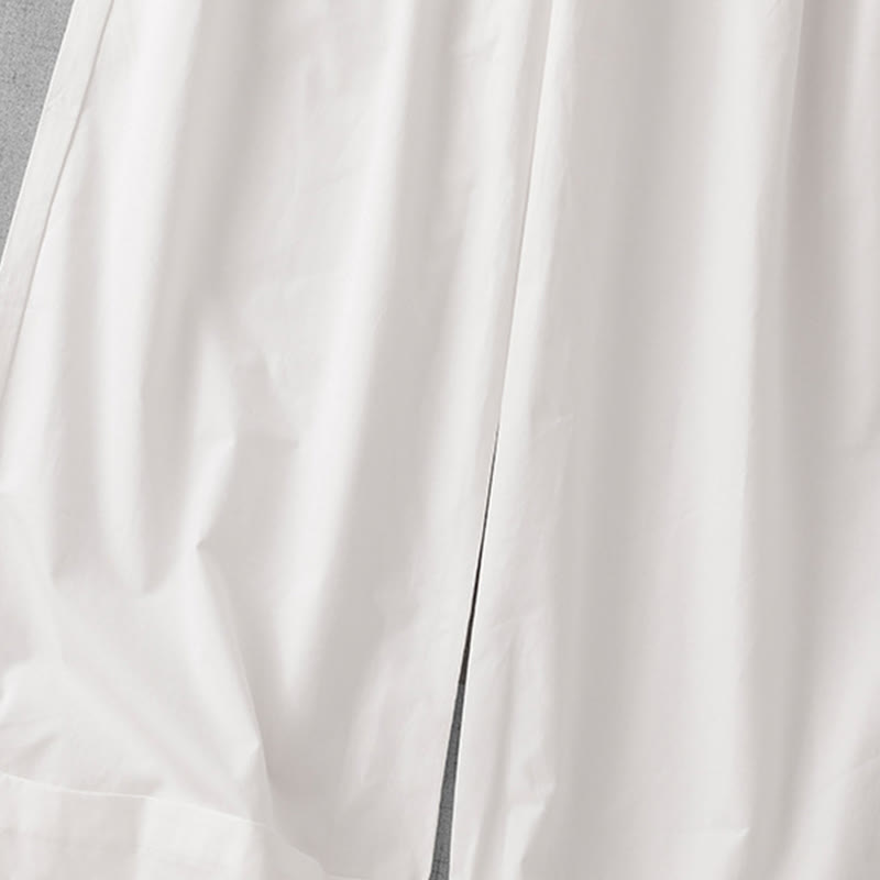 Buddha Stones Lässige, schlichte Damenhose aus Polyester mit hoher Taille, Länge 7–8, weites Bein, mit Taschen - image 18