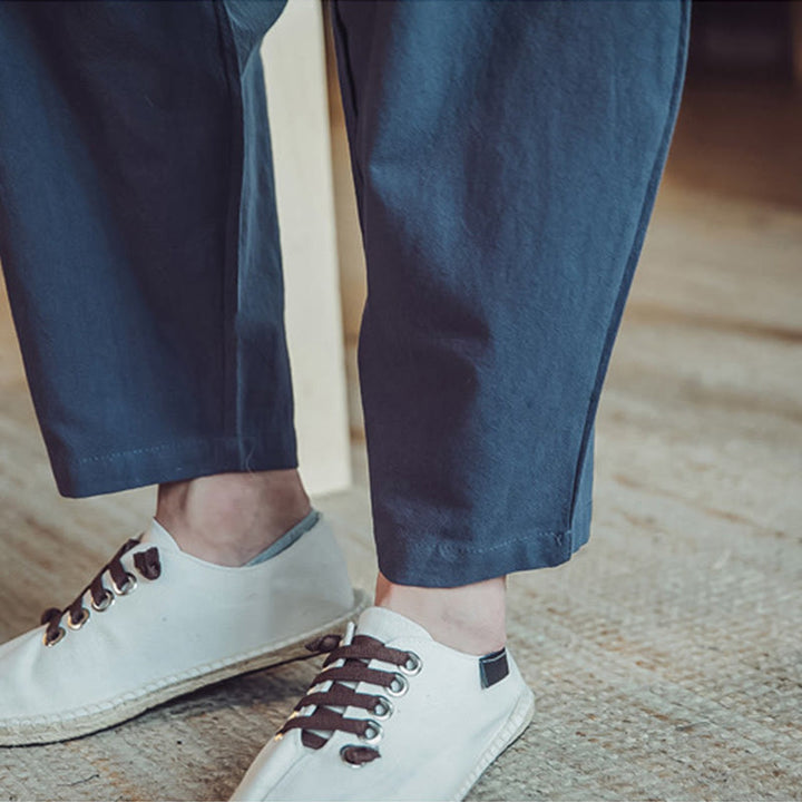 Buddha Stones ​​2-teiliges Set: Baumwollhemd und knöchellange Hose mit Taschen, Meditationskleidung für Herren - image 48
