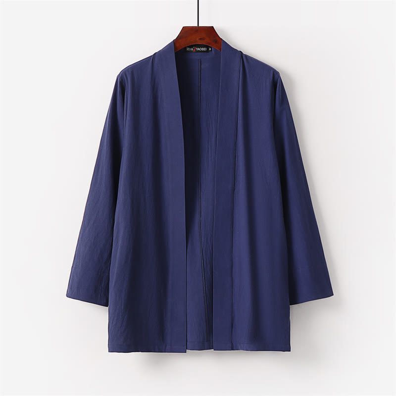 Buddha Stones 2-teiliges Baumwoll-Kimono-Set mit knöchellangen Hosen für Herren - image 14