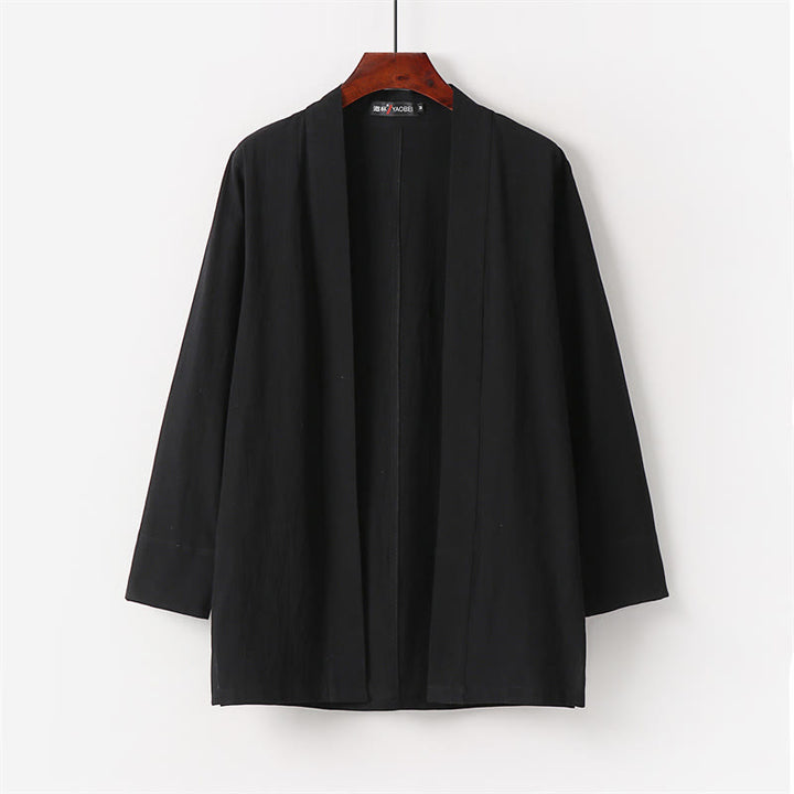 Buddha Stones 2-teiliges Baumwoll-Kimono-Set mit knöchellangen Hosen für Herren - image 7