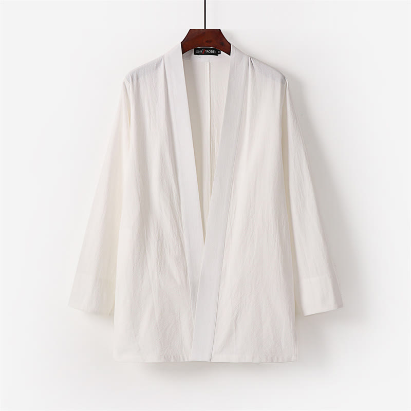 Buddha Stones 2-teiliges Baumwoll-Kimono-Set mit knöchellangen Hosen für Herren - image 3