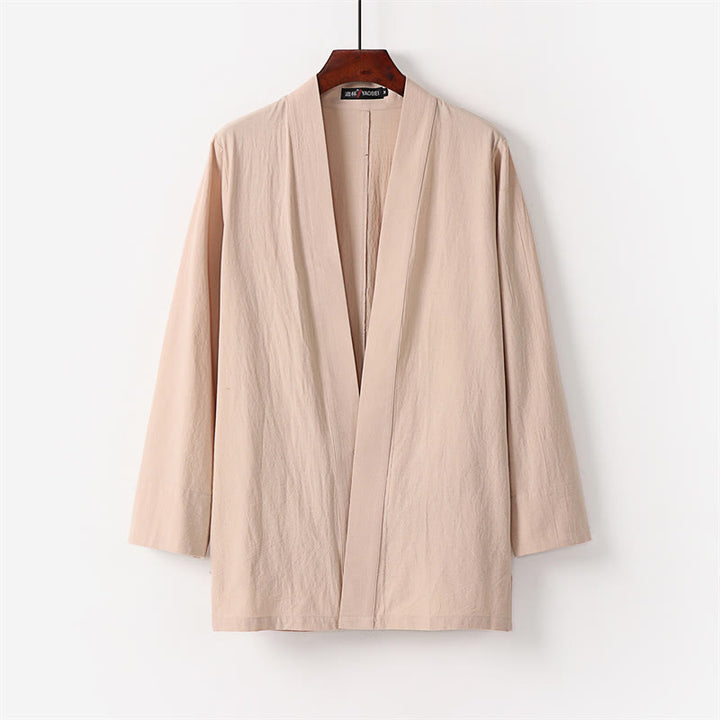 Buddha Stones 2-teiliges Baumwoll-Kimono-Set mit knöchellangen Hosen für Herren - image 11