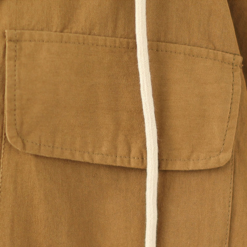 Buddha Stones Lässiger Pendler-Kapuzenpullover mit Kordelzug für Damen, Baumwoll-Leinen-Jacke mit Taschen - image 13