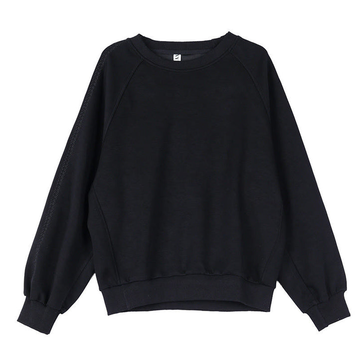 Buddha Stones Fall Plain Rundhalsausschnitt Baumwolle Pullover Damen Sweatshirt  - image 14