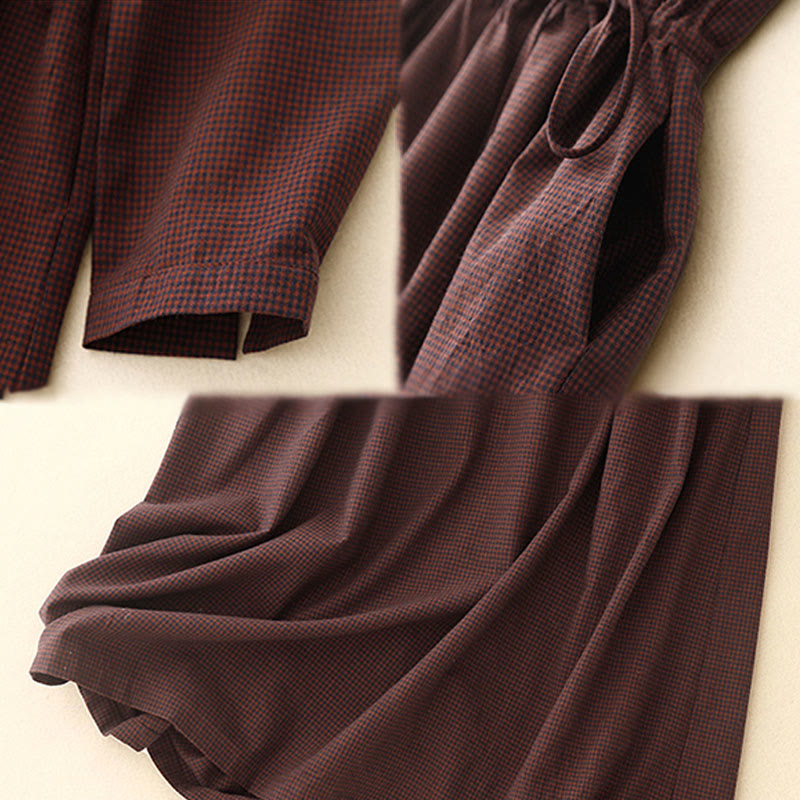 Buddha Stones – Lässiges, schlichtes Midikleid aus Baumwolle mit Froschknöpfen und Taschen - image 7