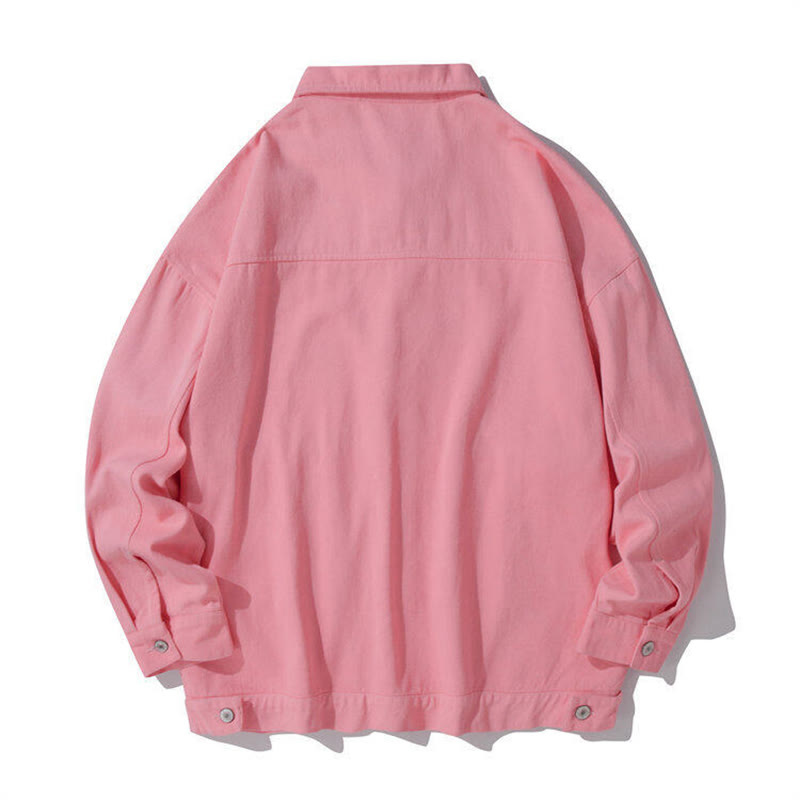 Buddha Stones Langarm-Knopf-Stehkragen-Design Herren-Baumwolljacke mit Taschen - image 9