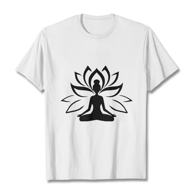 Buddha Stones Lotus Meditieren Person T T-shirt - Weiß - 2XL - image 8