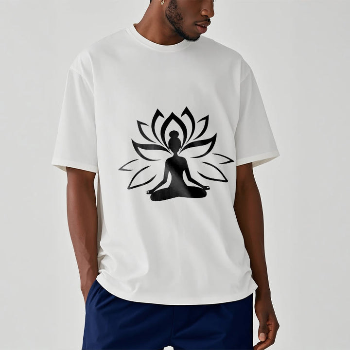 Buddha Stones Lotus Meditieren Person T T-shirt - image 9