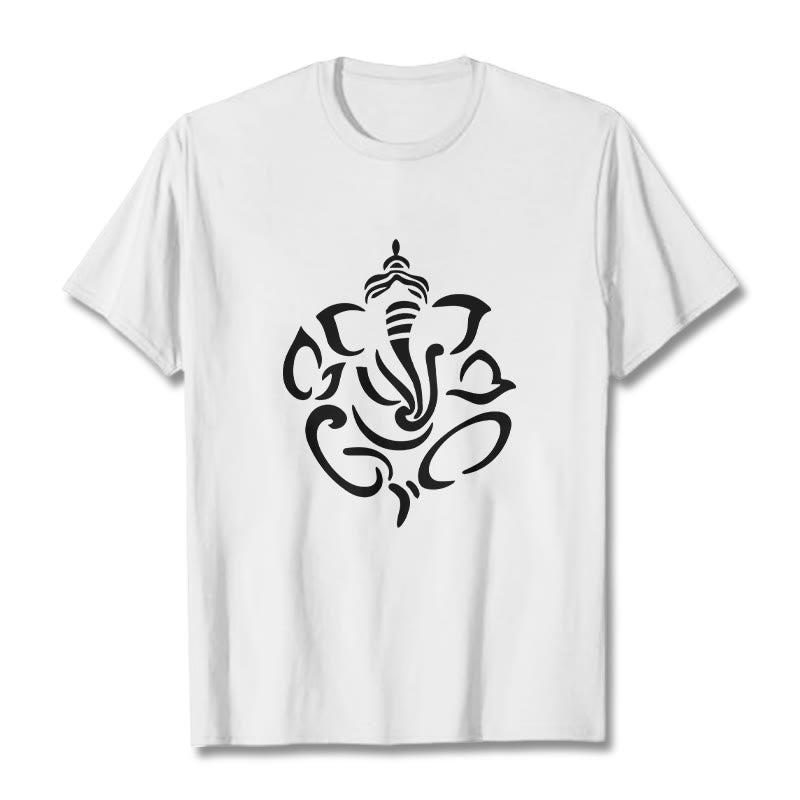 Buddha Stones Ganesh Elefant Skizze Illustration T T-shirt - Weiß - 2XL - image 6